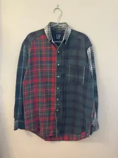 OLD GAP 長袖 紺タグ デカタグ ネルシャツ マルチカラー
