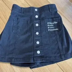 ラブトキ　ブラックショートパンツ　150cm