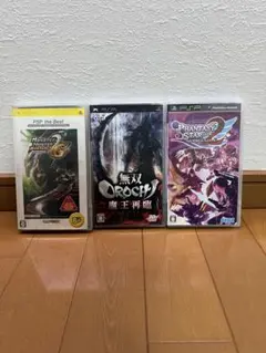 PSP モンハン2ndG 無双OROCHI 他 ソフト3本セット