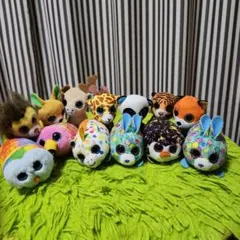 カラフル動物ぬいぐるみセット