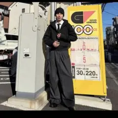 acne studios ワイドパンツ　グレー　サイズ44 スラックスのサムネイル