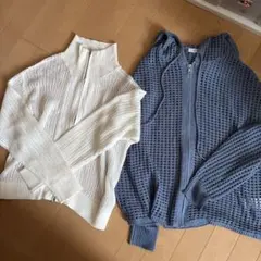 サマンサモスモスSM2 & Sappa メッシュ編みカーディガン2点セット