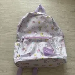 キャラクター柄 薄紫色リュック すみっコぐらし すみっコぐらしリュック