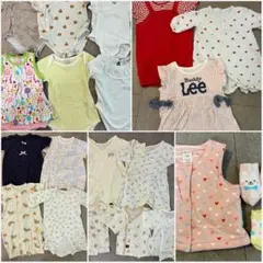 女の子 ベビー服 50-70ロンパース・肌着・靴下などまとめ売り✨ 合計22点