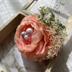 コサージュ　ラナンキュラス　パール　78