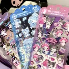 【正規品】 メロクロ　ドロップジュエリーシール　3枚セット　マイメロ　クロミ