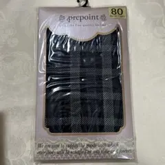 新品未開封 80デニール タイツ チェック柄 ブラック グレー レディースのサムネイル