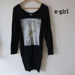 X-GIRL グラフィックプリント ワンピース Мサイズ