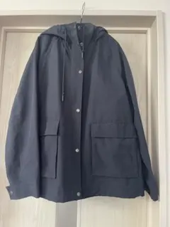 【美品】UNIQLO オーバーサイズ　ジャンバー　ネイビー　Lサイズ