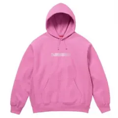 shin　Supreme ピンク BOXロゴパーカー 2024 サイズL Supreme シュプリーム 2024AW Box Logo Hooded Sweatshirt ボックス