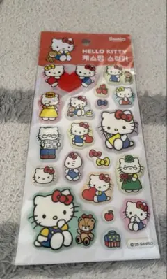 ハローキティ シール　韓国　超ぷっくりシール