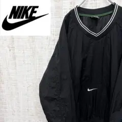 刺繍ロゴ】NIKE TEAM 長袖 ラガーシャツ メンズ ビッグサイズ 古着 