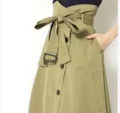 【美品】SNIDELトレンチアシメントリーフレアスカートのサムネイル