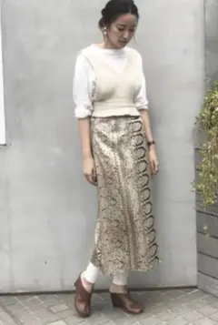 Satin Wrap Skirt/11820804