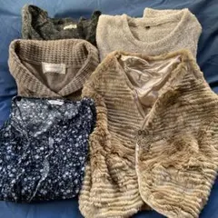 【おまとめB】レディース　チュニック　ブラウス　アウター　5点まとめ売り