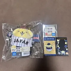 サンリオ 侍ジャパン WBC タイトーくじ D賞 G賞　ポムポムプリン