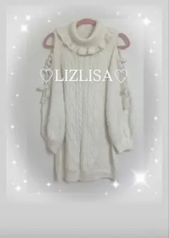 【正規品】LIZ LISA オフタートル肩あきニットワンピース♡かわいい♡
