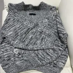 CRYXボリュームニット　グレー　フリーサイズ