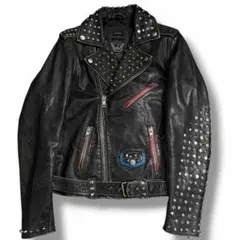【最終値下げ】Y2K DIESELレザージャケット 美品 DIESEL（ディーゼル） シープスキンレザージャケット メンズ 羊革 本革