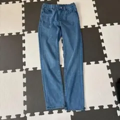 ユニクロ　ヒートテック　デニムパンツ　140cm ライトブルー