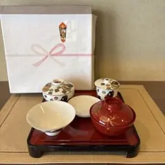 九谷焼！高級！お食い初め用品セット 金縁 手毬 女の子 お節句 レトロ 古典柄