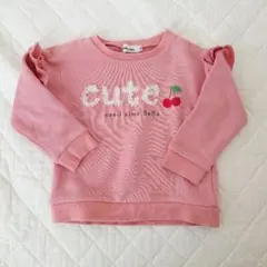 Noeil aime BeBeピンク 長袖トレーナー 100cm