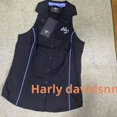 ハーレーダビットソン　パイピングスリーブレスシャツ　新品未使用
