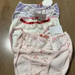 35レース花柄ショーツ３枚セット