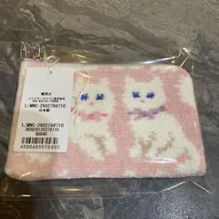 FEILER モフモフネコチャン　L字ポーチ