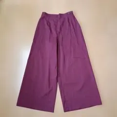 ワイドパンツ 裏地付　 ゴム入り サイズ　Ｆ