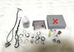 【まとめ売り】シルバー ゴールド パール リング ネックレス アクセサリーセット