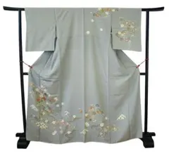 美品 極上一越地 本加工染 附下げ・訪問着（正絹）仕立上り＜HH2218＞