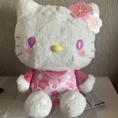 ハローキティ ぬいぐるみ 桜モチーフ　BIGぬいぐるみ