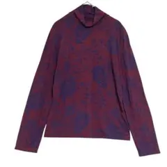 ジョルジュレッシュ　ハイネック花柄 長袖カットソー　ボルドー　38 / Mのサムネイル
