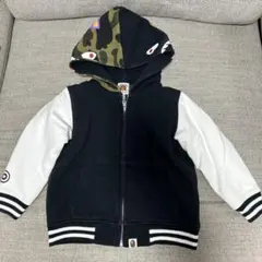 BAPE KIDS 中綿ジャケット 110cm 黒/白/迷彩正規品