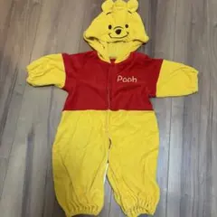プーさん フード付きロンパース 60-70cm