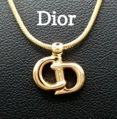 美品✨ディオール、Diorロゴ南京錠＆鍵ラインストーンネックレス_647 