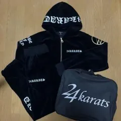 24karats ジャージ　セットアップ　M ゴールド