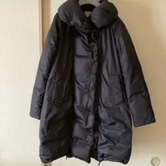 【美品】セオリーリュクス ダウンコート ショールカラー ビッグ襟 黒