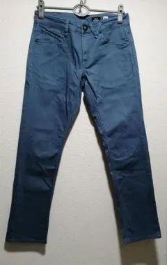 VOLCOM VORTA グレーブルー スリムストレートパンツ 28サイズ