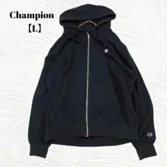 Champion　チャンピオン【L】ジップアップパーカー オーバーサイズ　裏起毛
