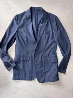 ナノユニバース　メンズS ポリエステルストレッチジャケット　ネイビー