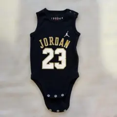 Jordan 23 背番号ロンパース 黒　0〜6ヶ月　50〜60 下着のサムネイル