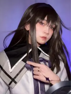 魔法少女まどか⭐︎マギカ　暁美ほむら　コスプレ　衣装　ウィッグ