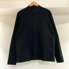 MUJI Labo ムジラボ ノーカラーシャツ ブラック 無印のサムネイル