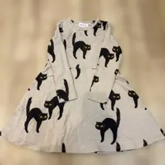 mini rodini 黒猫柄 ワンピース 116のサムネイル