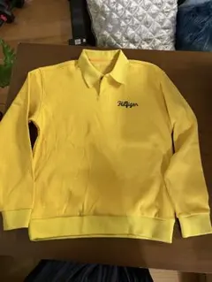 Tommy Hilfiger イエローポロシャツ　ゴルフ　メンズLサイズ