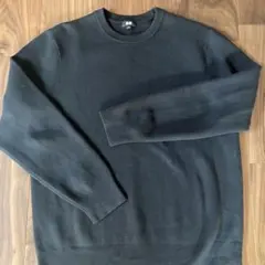 UNIQLO ミラノリブクルーネックセーター　ブラック　メンズXL