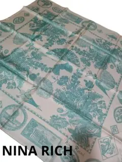 c33 超美品　ニナリッチ　スカーフ　シルク100