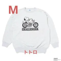 CHALLENGER SNOOPY C/N SWEAT GRAY L - メルカリ